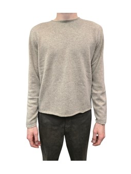 PULL COL ROND ROULOTE AVOINE CAMILLE CACHEMIRE 622816 9425 MONTAGUT HOMME face