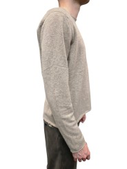 PULL COL ROND ROULOTE AVOINE CAMILLE CACHEMIRE 622816 9425 MONTAGUT HOMME profil