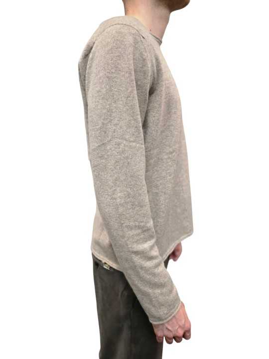 PULL COL ROND ROULOTE AVOINE CAMILLE CACHEMIRE 622816 9425 MONTAGUT HOMME profil