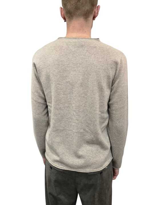 PULL COL ROND ROULOTE AVOINE CAMILLE CACHEMIRE 622816 9425 MONTAGUT HOMME dos