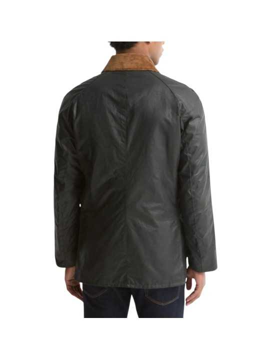Veste Ashby sage Festive tartan int blu blanc MWX 2535 SG91 Barbour homme boutique Strasbourg vêtement mode store dos