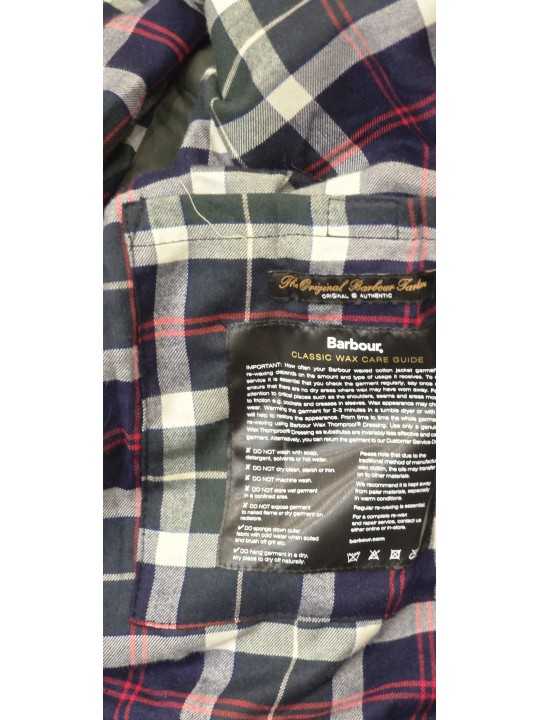 Veste Ashby sage Festive tartan int blu blanc MWX 2535 SG91 Barbour homme boutique Strasbourg vêtement mode store doubl