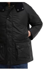 Doudoune Modern Beaufort navy wax capuche amovible Barbour homme MWX2347NY96 boutique Strasbourg vêtement mode détail