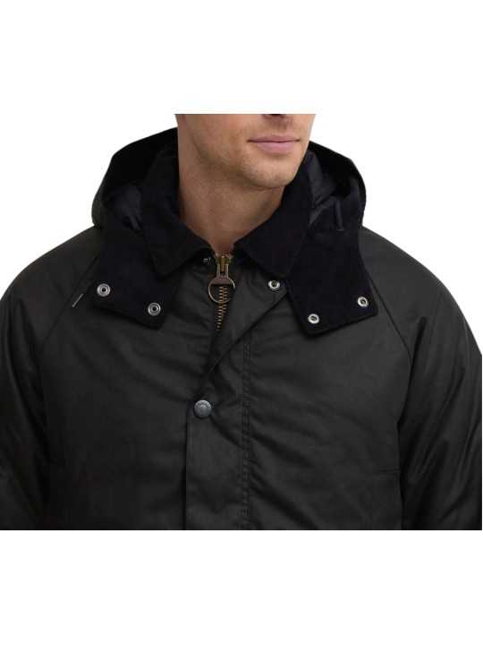 Doudoune Modern Beaufort navy wax capuche amovible Barbour homme MWX2347NY96 boutique Strasbourg vêtement mode style