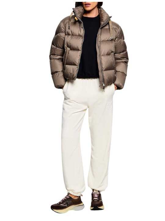 Doudoune courte col montant ruban Killin Slate Mud Parajumpers PJS Femme PWPUHY31 0128 boutique Strasbourg vêtement mode store