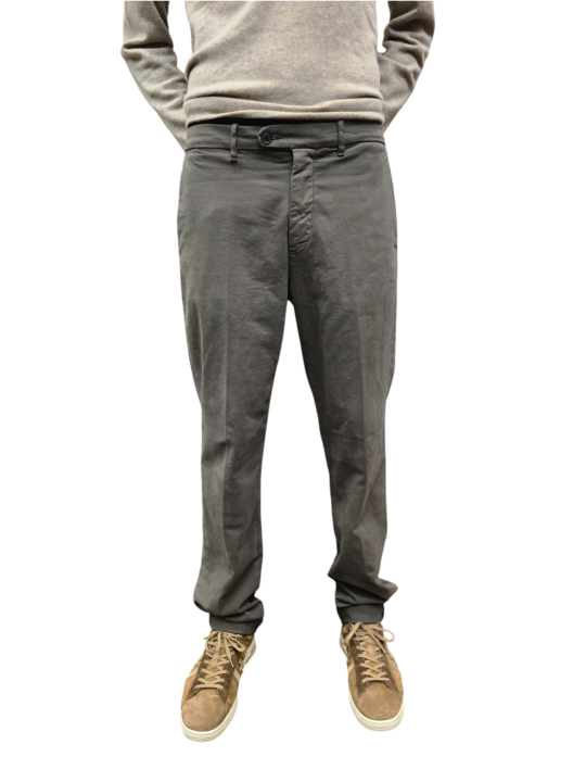 Chino pantalon Paris Style toile douce choco coton laine stretch MBE330 738 Mason's Homme boutique Strasbourg vêtement store