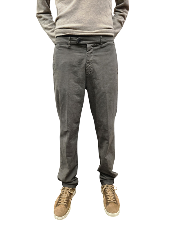 Chino pantalon Paris Style toile douce choco coton laine stretch MBE330 738 Mason's Homme boutique Strasbourg vêtement store