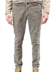 Pantalon slim toile chevron velours rasé camel Ungaro Homme U7010WA P5198 16 boutique Strasbourg vêtement mode store