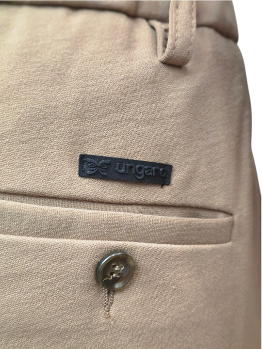 pantalon slim taille élastique dos camel jersey Ungaro homme U7000 G5211 17 boutique Strasbourg vêtement mode store détail