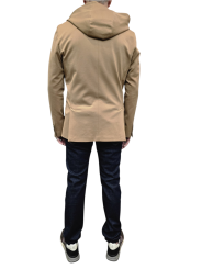 VESTE PLASTRON CAPUCHE AMOVIBLE CAMEL JERSEY U2070J G5211 17 UNGARO HOMME boutique Strasbourg mode costume back