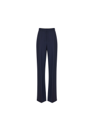 Pantalon pince large navy rayé rouge Elisabetta Franchi Femme PA176 6382 F09 boutique Strasbourg vêtement mode store flat