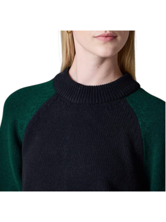 PULL PAUL SMITH PATCH VERT BLEU ROUILLE BAYA POIGNET LKN 1865 NY73 Barbour femme