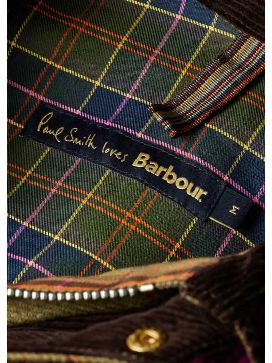 Veste Paul Smith Beaufort laine carreaux vert Barbour homme femme MWO 0319 OL72 boutique Strasbourg vêtement collab mode in