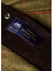 Veste Paul Smith Beaufort laine carreaux vert Barbour homme femme MWO 0319 OL72 boutique Strasbourg vêtement collab mode détail