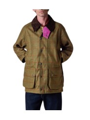 Veste Paul Smith Beaufort laine carreaux vert Barbour homme femme MWO 0319 OL72 boutique Strasbourg vêtement collab mode front