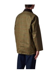 Veste Paul Smith Beaufort laine carreaux vert Barbour homme femme MWO 0319 OL72 boutique Strasbourg vêtement collab mode dos