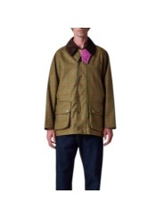 Veste Paul Smith Beaufort laine carreaux vert Barbour homme femme MWO 0319 OL72 boutique Strasbourg vêtement collab mode face