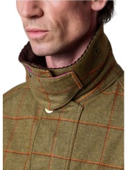 Veste Paul Smith Beaufort laine carreaux vert Barbour homme femme MWO 0319 OL72 boutique Strasbourg vêtement collab mode zoom