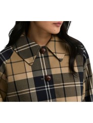 Trench Delilah court tartan beige écru navy Barbour femme LSP 0361 BE52 boutique Strasbourg vêtement store mode col