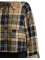 Trench Delilah court tartan beige écru navy Barbour femme LSP 0361 BE52 boutique Strasbourg vêtement store mode détail