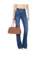 Jeans flare à pont denim délavé Elisabetta Franchi Femme PJ12D 003693 139 boutique Strasbourg vêtement mode look