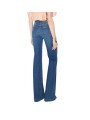 Jeans flare à pont denim délavé Elisabetta Franchi Femme PJ12D 003693 139 boutique Strasbourg vêtement mode dos