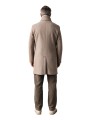 Manteau col officier col pan velours amovible greige B0 18752 1123 8013 Baldessarini boutique Strasbourg vêtement mode store dos