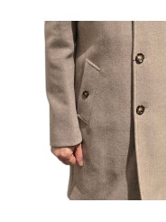 MANTEAU COL OFFICIER COL PAN VELOURS AMOVIBLE GREIGE B0 18752 1123 8013 BALDESSA