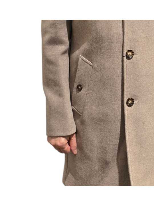 MANTEAU COL OFFICIER COL PAN VELOURS AMOVIBLE GREIGE B0 18752 1123 8013 BALDESSA
