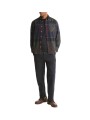 Chemise tartan shadow navy vert col velours Dunon Barbour homme MSH 5901 TN43 boutique Strasbourg vêtement store mode look