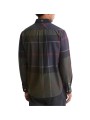 Chemise tartan shadow navy vert col velours Dunon Barbour homme MSH 5901 TN43 boutique Strasbourg vêtement store mode dos