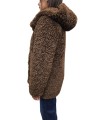 MANTEAU ECO MOUTON REVERSIBLE CHOCO W26571 80 RRD FEMME Jacket Concept Store Strasbourg. côté mouton