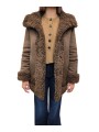 MANTEAU ECO MOUTON REVERSIBLE CHOCO W26571 80 RRD FEMME Jacket Concept Store Strasbourg. face