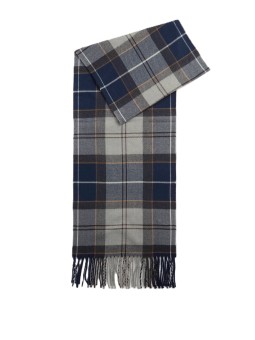 Echarpe tartan gris ciel Galingale Barbour homme femme USC0300 TN38 boutique accessoire mode store strasbourg