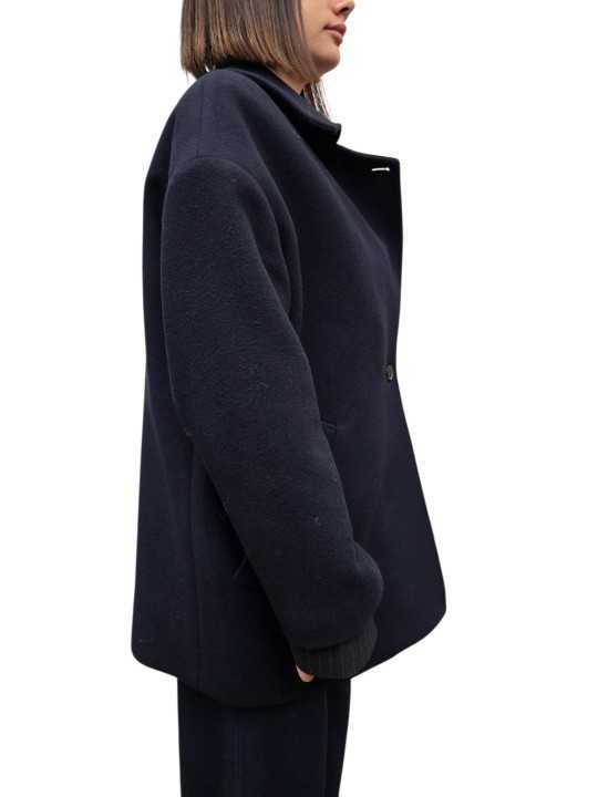 Caban ballon laine mousseuse navy Paul Smith Femme W1R 380C W11320 49 boutique Strasbourg mode vêtement store fashion z