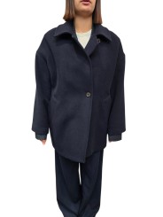 Caban ballon laine mousseuse navy Paul Smith Femme W1R 380C W11320 49 boutique Strasbourg mode vêtement store fashion g