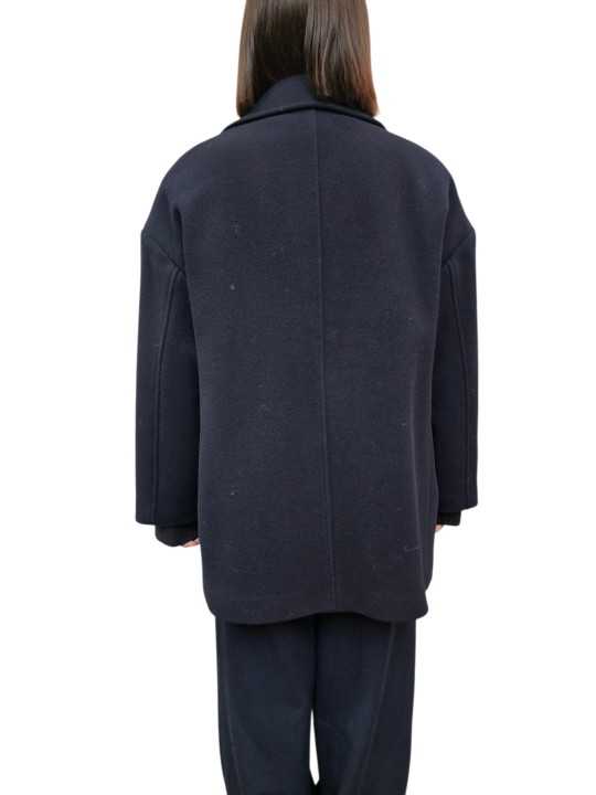 Caban ballon laine mousseuse navy Paul Smith Femme W1R 380C W11320 49 boutique Strasbourg mode vêtement store fashion d