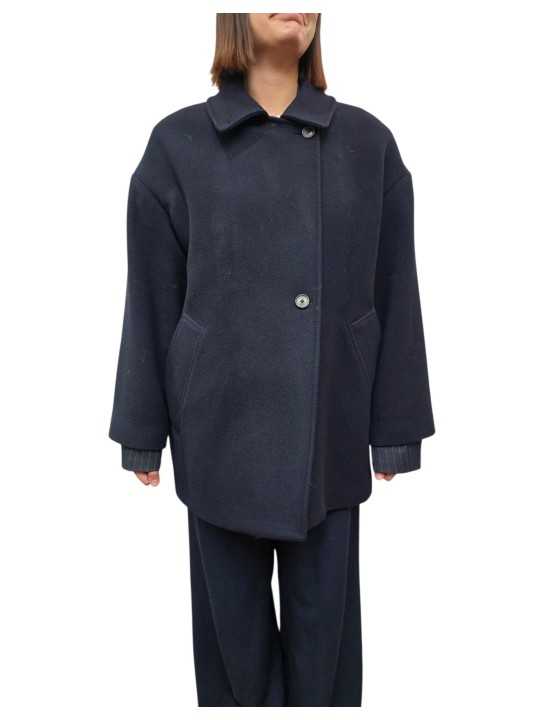 Caban ballon laine mousseuse navy Paul Smith Femme W1R 380C W11320 49 boutique Strasbourg mode vêtement store fashion t