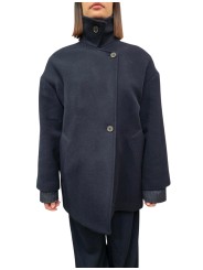 Caban ballon laine mousseuse navy Paul Smith Femme W1R 380C W11320 49 boutique Strasbourg mode vêtement store fashion