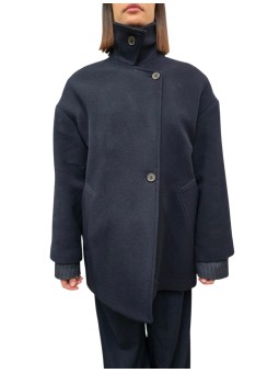 Caban ballon laine mousseuse navy Paul Smith Femme W1R 380C W11320 49 boutique Strasbourg mode vêtement store fashion