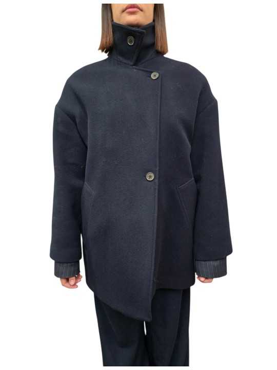 Caban ballon laine mousseuse navy Paul Smith Femme W1R 380C W11320 49 boutique Strasbourg mode vêtement store fashion