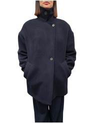 Caban ballon laine mousseuse navy Paul Smith Femme W1R 380C W11320 49 boutique Strasbourg mode vêtement store fashion e