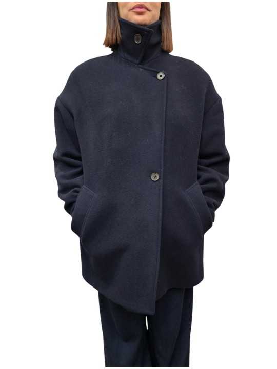 Caban ballon laine mousseuse navy Paul Smith Femme W1R 380C W11320 49 boutique Strasbourg mode vêtement store fashion e