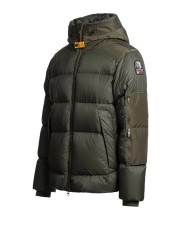 Doudoune Tyrik vert Rosemary zips manche Parajumpers PJS Homme PMPUEN02 0356 boutique Strasbourg store vêtement mode profil