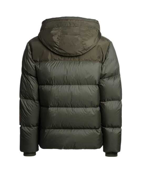 Doudoune Tyrik vert Rosemary zips manche Parajumpers PJS Homme PMPUEN02 0356 boutique Strasbourg store vêtement mode back