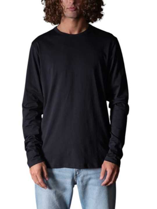 TSHIRT ARTHUR NOIR MANCHES LONGUES COL ROND ANONYME HOMME Concept Store Strasbourg