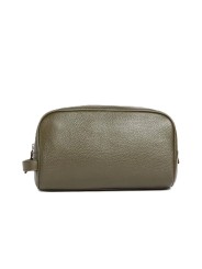 Trousse toilette cuir grainé vert olive Brunton MAC0493 OL91 boutique Strasbourg accessoire mode store back