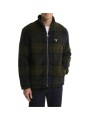 BLOUSON BOUCLETTE FLEECE NAVY VERT SHADOW TARTAN MFL 0187 TN43 BARBOUR HOMME boutique Strasbourg shop online store veste front