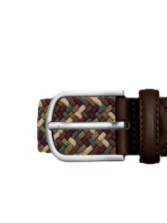 Ceinture tressée Covent Garden Multi Bordeaux La Boucle mixte B50-500550 boutique belt Strasbourg store accessoire détail