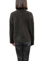 Pull col rond large over yack choco Isabel Benenato Femme DK13 08 boutique Strasbourg vêtement mode store dos